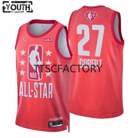 Maglia NBA Utah Jazz Rudy Gobert 27 2022 All-Star Jordan Brand Rosso Swingman - Bambino